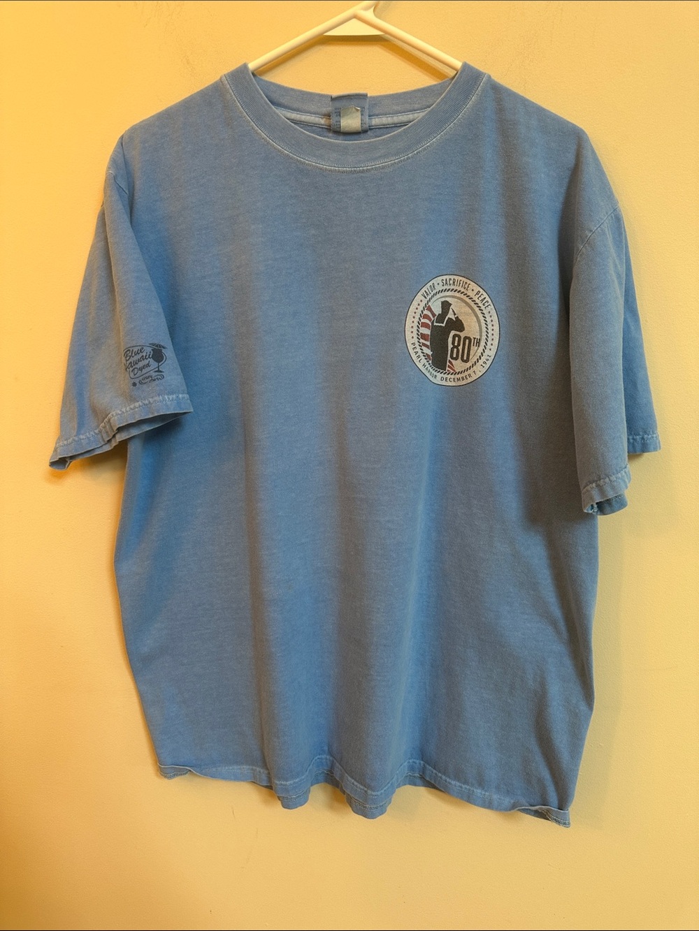 Men's Short Sleeve Graphic Tee in Light Blue